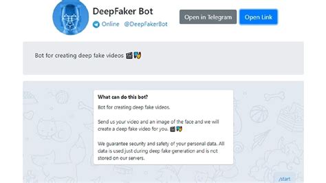 deepfake bot telegram|Deep fake bot : r/TelegramBots